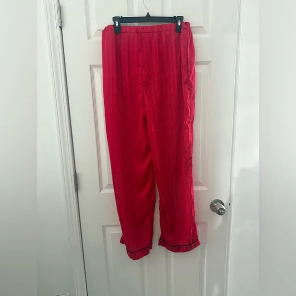 House of Harlow 1960s Sleepwear Satin Pants Size Large. - Image 3