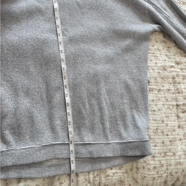 aerie Navy blue and white Waffle Crewneck Sweater - Image 6