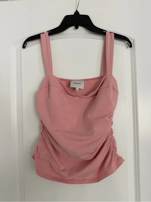 Reformation Trish Ruched Tank - Image 2