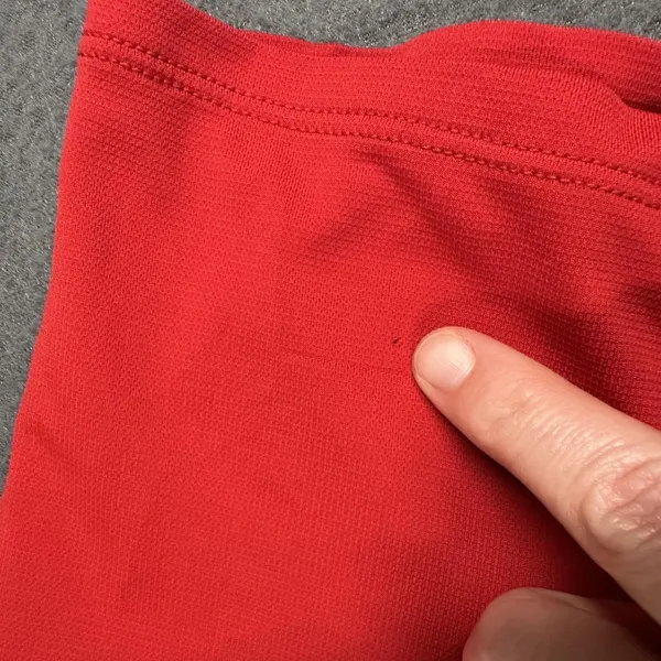 Mountain Hardwear Shirt Womens Small Red Short Sleeve Raglan‎ Performance - Image 5