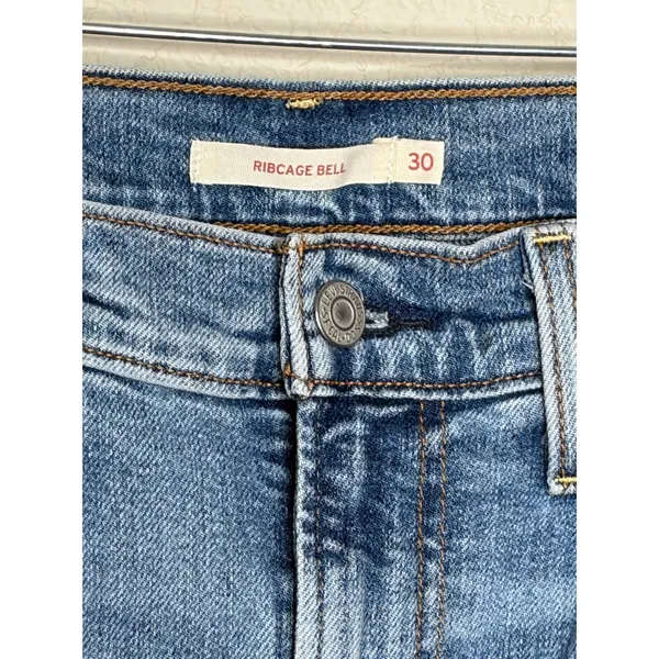 Levi’s Ribcage Bell High Rise Distressed Bell Bottom Jeans Size 30 - Image 7