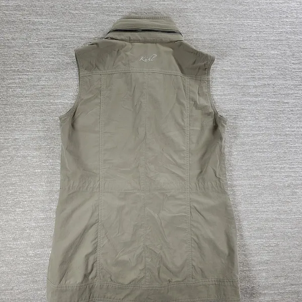 Kuhl Utility Vest Womens S Khaki Zip Up Cargo Military Outdoor Safari Gorpcore - Image 3