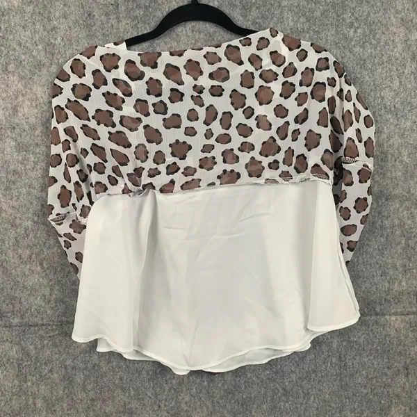 Buddy Love ATHENA FLOWY CROPPED TANK‎ TOP MUFASA animal print NWT - Image 4