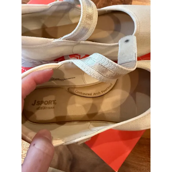 JSPORT Melody Cream Mary‎ Jane Shoes Women's Size 8 Lightweight Cushioned NEW - Image 6
