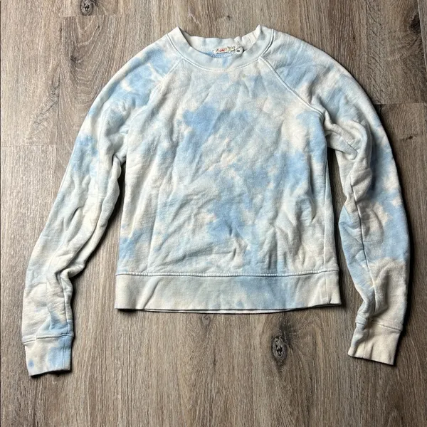 Faherty Bells Tie Dye Crewneck Sweatshirt Size Extra Small - Image 5