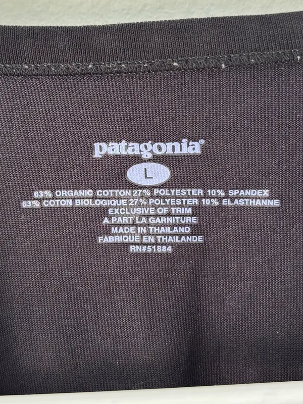 Patagonia Black Long Sleeve Base Layer Activewear Outdoor - Image 3