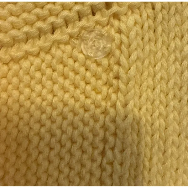 Orvis Womens‎ Medium Yellow Button Front Cardigan Sweater Knit Preppy Career - Image 8