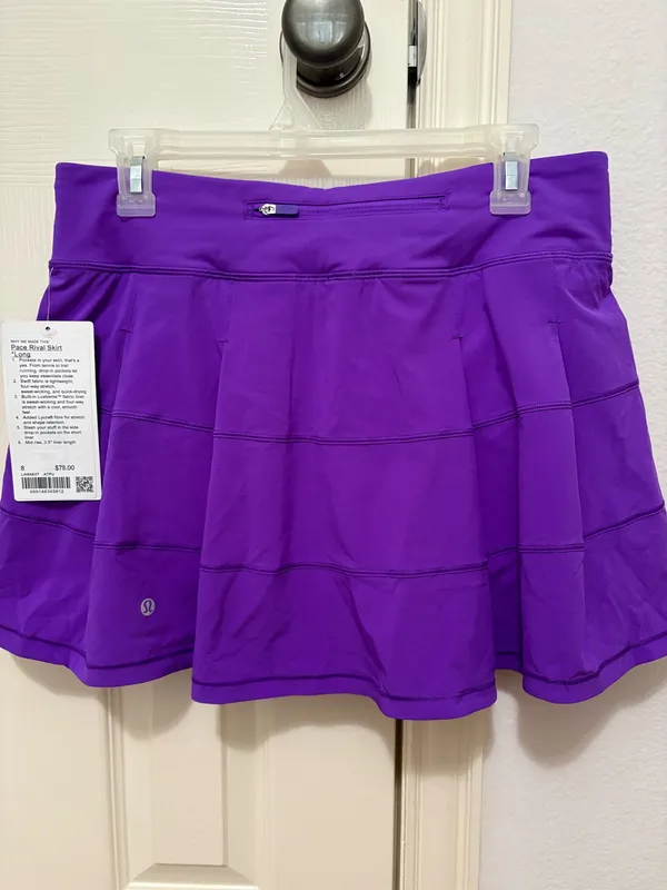 NWT Lululemon Pace Rival Skirt Long Atomic Purple - Image 4