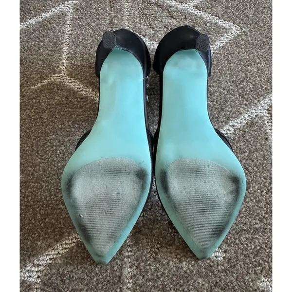 Betsey Johnson SB Ellah Pearl Crystal Embellished Mesh High Heels Pointed Toe 8 - Image 15