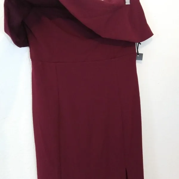 Lulu’s maxi formal gown fold over strapless thigh high slit side dress Size 10 - Image 9