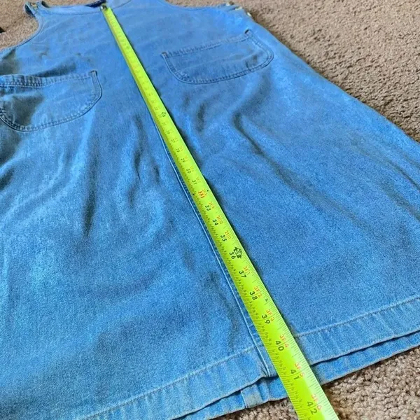 Vintage Blue J. 100% Cotton Cottage Denim Pocket Dress - Image 8
