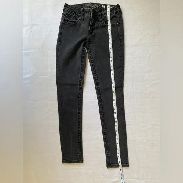 Miss Me Skinny Jeans Style no: MY736253 Color: BLK 01‎ Inseam 30 - Image 5