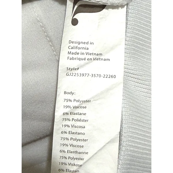 Fabletics White Performance Jogger Pants Womens‎ XL Drawstring Cargo GJ2253977 - Image 4