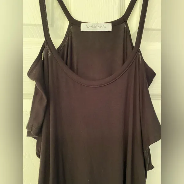 Daydreamer Women’s Black Spaghetti Strap Tank Top Size Medium - Image 6