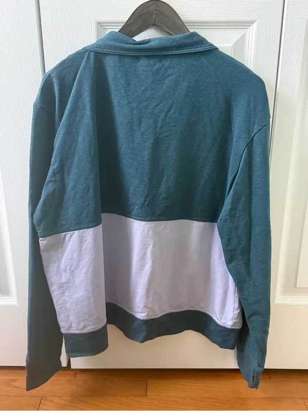 Pact Perfectly Lightweight Quarter Zip in Grape Leaf/Wild Orchid - Image 3