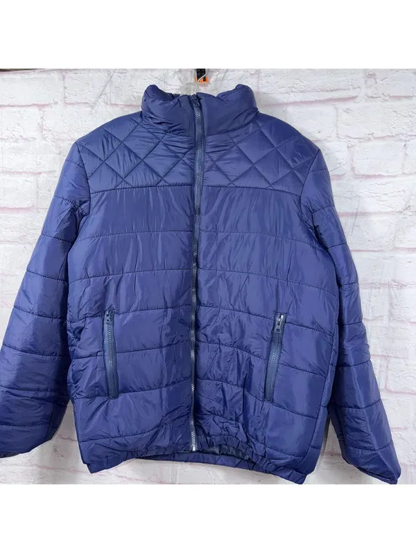 Women’s Navy Blue Quilted Puffer Jacket Size XL - Image 2