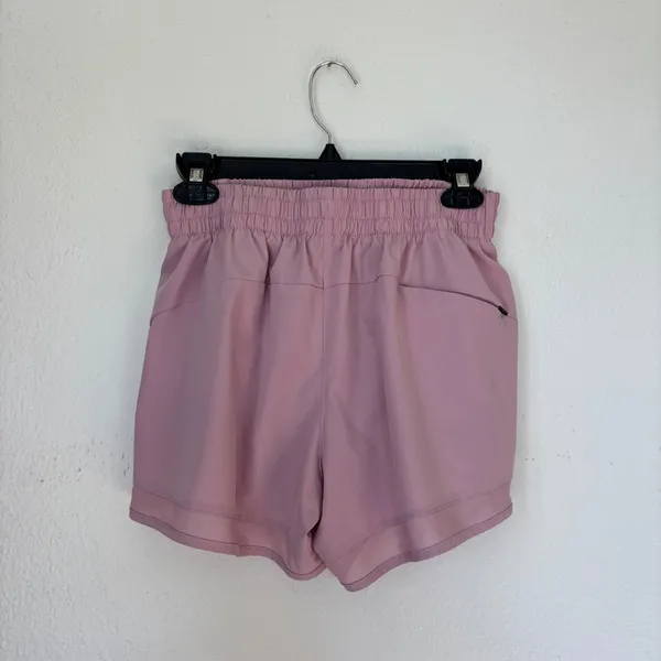 Solid Pastel Pink Athletic Shorts - Image 4
