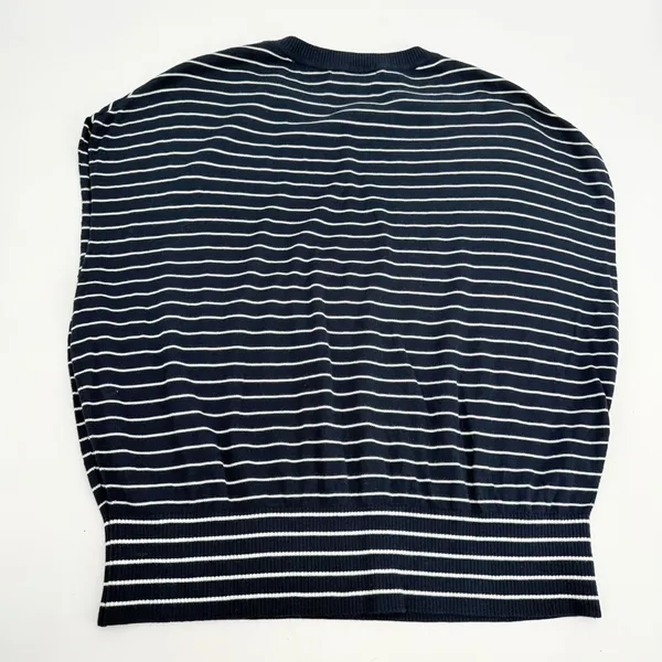 Banana Republic Factory Sweater Women’s M Navy Stripe Forever Dolman Sleeve Top - Image 10