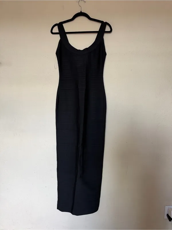 House of CB Black THE OG Black Bandage Maxi Dress size Large - Image 8
