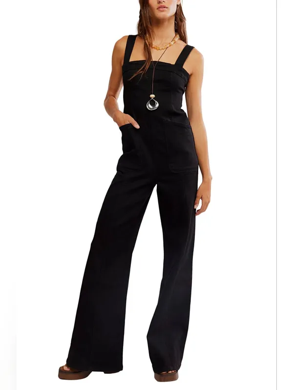 NWOT Free People Suns Out Bootcut Jumpsuit Sz XL - Image 8