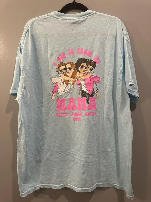 Comfort Colors Alpha Sigma Alpha Mom’s Day Pocket Tee - Image 2