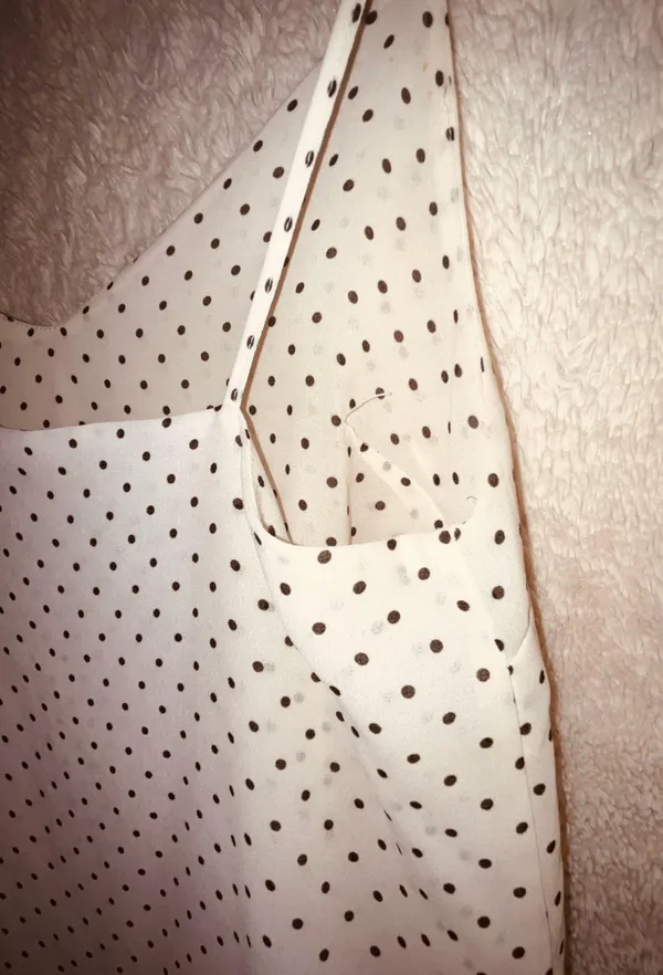 Forever21 Black Polka Dot And White Blouse  - Image 6