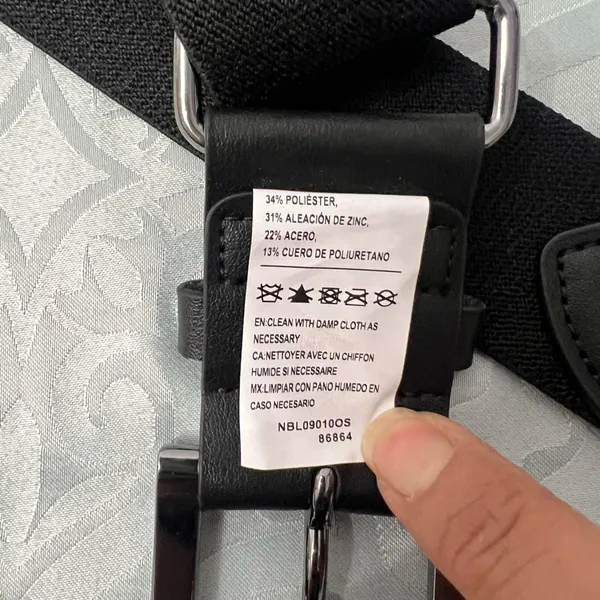 Nike Black Adjustable belt with White Nike logo - Image 7