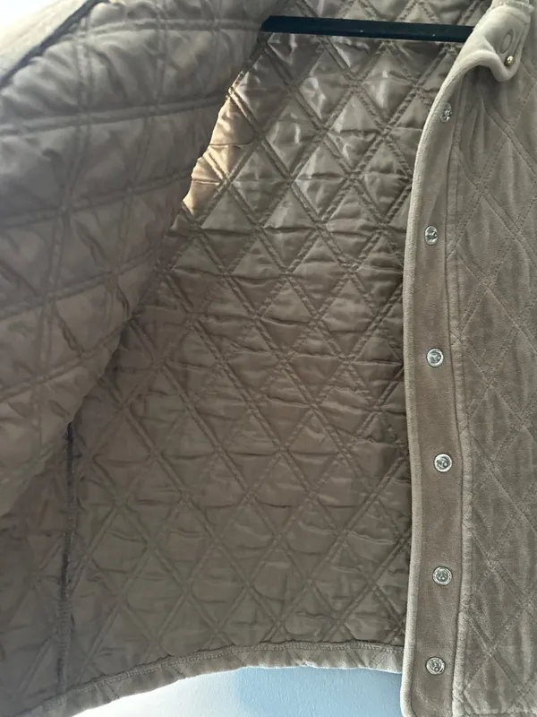 Liz & Co Womens L Quilted Velour Vest Snap Front Equestrian Cottagecore Western - Image 2