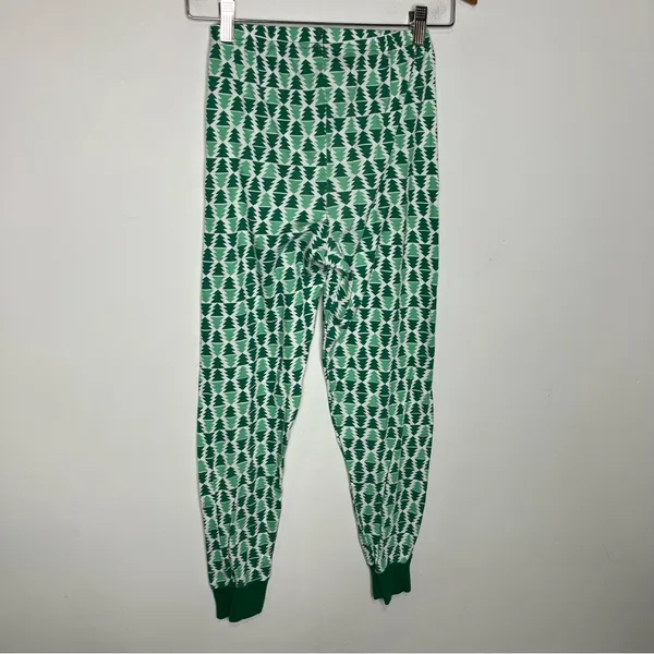 Carters Christmas tree‎ pajama set long sleeve pants women's size XS green white - Image 6