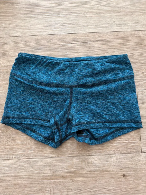 Fleo Women's Teal Heather Bike Shorts - Image 2