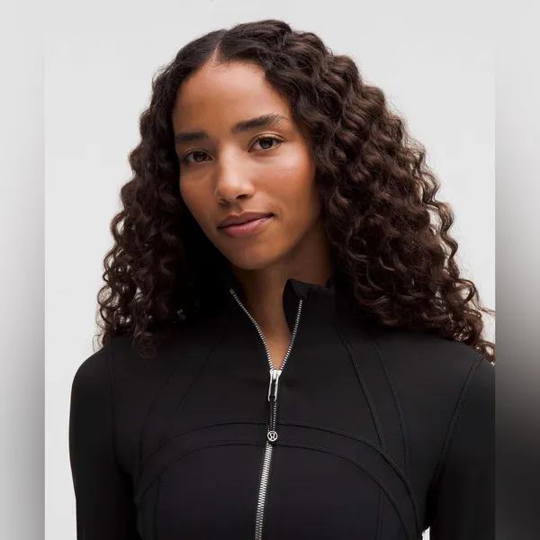 NWT Lululemon Define Cropped Jacket *Nulu - Black / Mirror Silver - 2 - Image 5