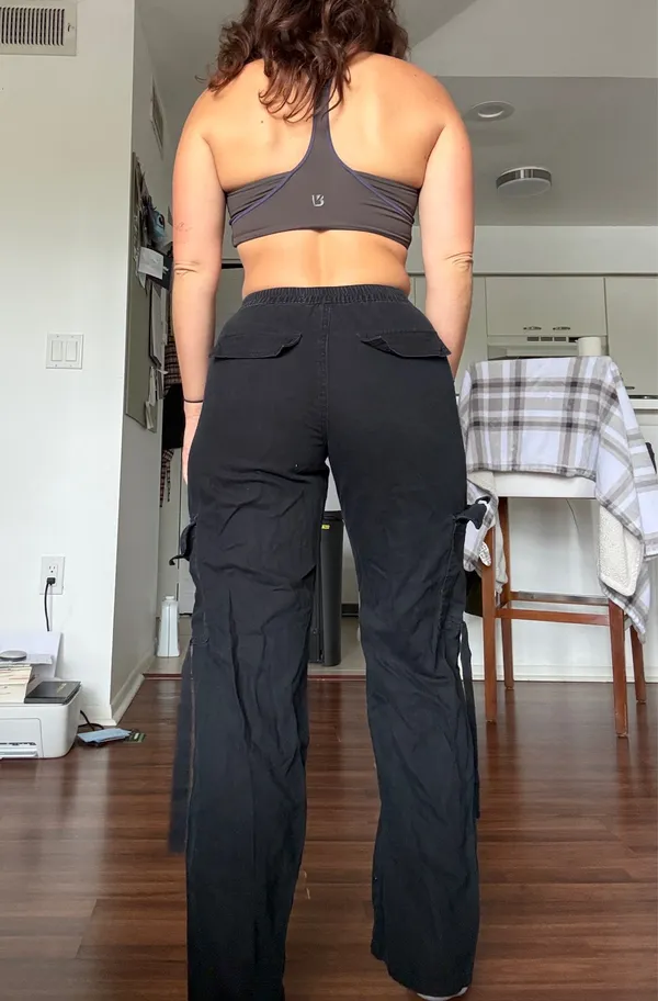 Tinseltown Black Cargo Pants - Image 2