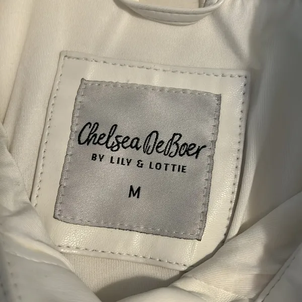 Chelsea Deboer‎ by Lily & Lottie White Faux Leather Jacket - Image 5