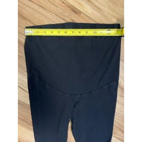 HM Sm/Med Mama Maternity Black Over Belly Leggings‎ Pants Minimal Basic Casual - Image 5