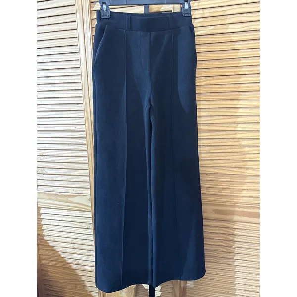Brand New OGL Women's Size XS Black Ponte Pleated Tailored Pants - Image 3