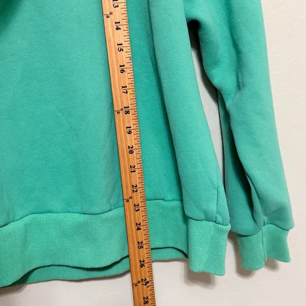 Yllw Graphic‎ Sweatshirt Mint Green Womens Small Athleisure Casual Spring - Image 9