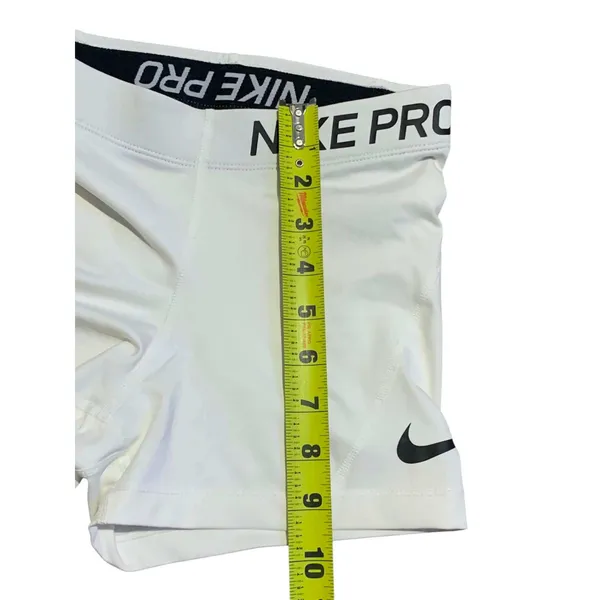 Nike Pro Compression Shorts Women XS White Dri-FIT Athletic‎ Gymcore Sporty Yoga - Image 5