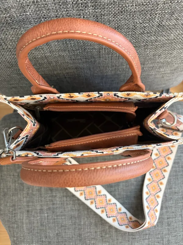 Wrangler Southwestern Crossbody Tote Bag - Image 4