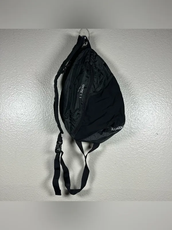 L.L.Bean Black Stowaway Packable Sling - Image 2