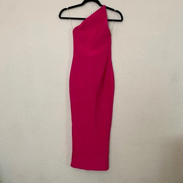 House of CB “Sasha” Hot Pink Midi Bandage Dress‎ NWOT size XS - Image 5