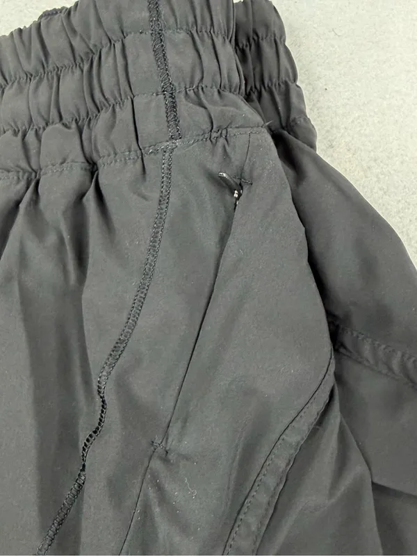 Lululemon Track That Short 5" Womens 0 Black Mid Rise Lined Running Shorts - Image 5
