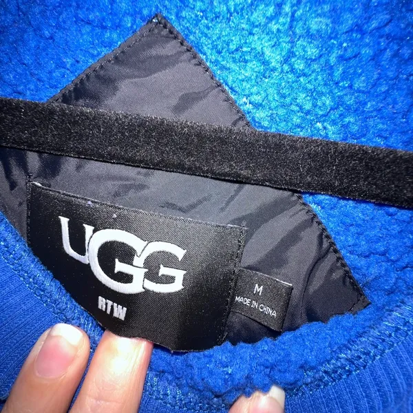 UGG‎ Royal Blue teddy bear with Black Accents medium - Image 3