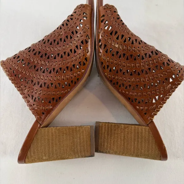 Jeffrey Campbell Kelowna‎ Perforated Mule in Brown Size 9.5 - Image 7