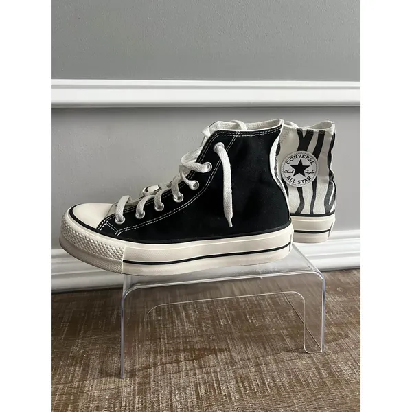 Converse Chuck Taylor All Star Lift Platform High Zebra Print Women's Size 8 - Image 6
