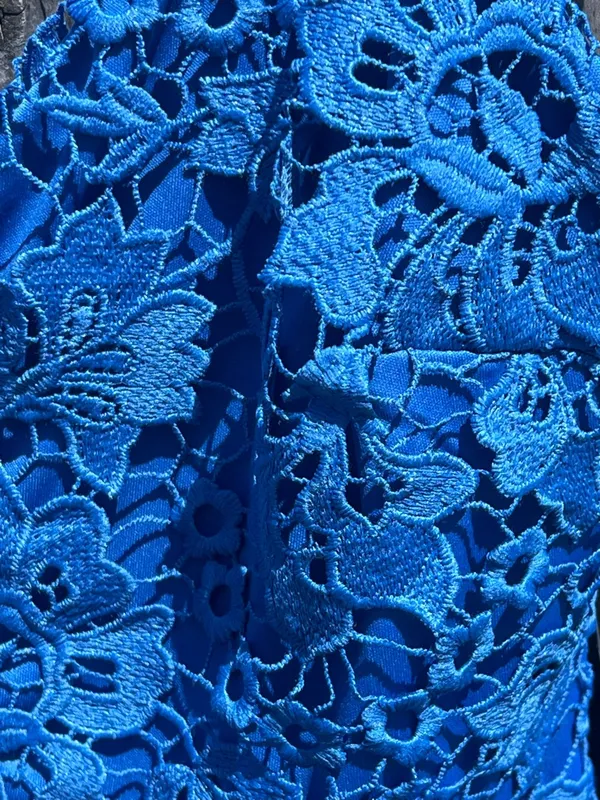 Lulu's Taliah Blue Lace Midi Dress - Image 7