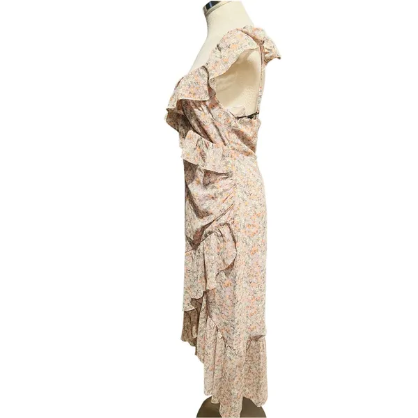 ASTR THE LABEL Mahalia Dress in Lilac & Orange Floral Size Medium NWT - Image 7
