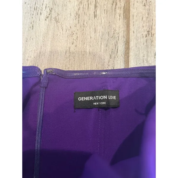 REVOLVE Generation Love Vegan Leather Yazin Mini Dress Purple size XS - Image 6