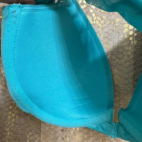 Victorias Secret Under Water Blue Front Clip Very Sexy Push Up Bra 32D - Image 7