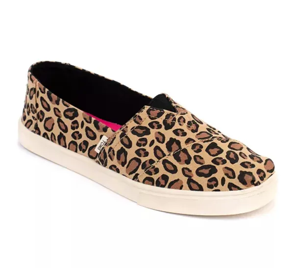 TOMS Leopard Print Alpargata Slip-On Sneakers Size 6.5 NEW - Image 2