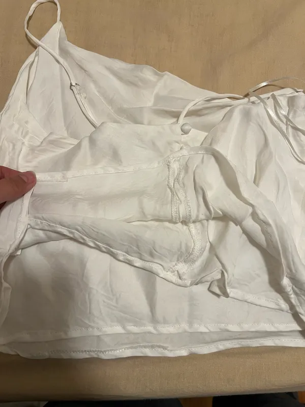 White silk tank top  - Image 6